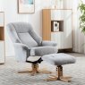 Global Furniture Alliance Hawaii Swivel chair and stool in Lille Cloud