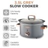 Tower Tower Cavaletto Grey 3.5L Slow Cooker