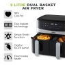 Tower Tower Air Fryer Dual Basket 9L