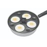 KitchenCraft Aluminium Coated Four Hole Egg Poacher in use