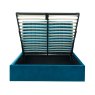 Manhattan King Size Ottoman Storage Bed in Teal