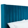 Manhattan King Size Ottoman Storage Bed in Teal