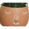 Kaemingk Faux Plants in Face Planters Detail of Pot