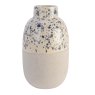 Kaemingk Vase earthenware blue spotted glaze