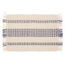 Walton & Co Walton & Co Recycled Cotton Stripe Placemat Slate Blue