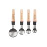 Bakehouse Stainless Steel 4 Piece measuring spoon set