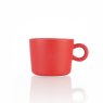 Siip matt Round handle pink Mug