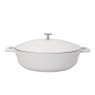 Masterclass MasterClass 4L Cast Aluminium Shallow Casserole Dish Cream