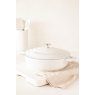Masterclass MasterClass 4L Cast Aluminium Shallow Casserole Dish Cream
