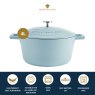 Masterclass MasterClass 4L Aluminium Casserole Dish, Sky Blue