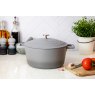 Masterclass MasterClass Lightweight 4L Casserole Dish with Lid, Ombre Grey