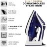 Tower Ceraglide 2400W Cord Cordless Steam Iron and specifications on a white background