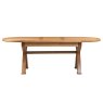 Papaya Gloucester Oak Oval 1.8m Cross Leg Dining Table