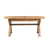 Papaya Gloucester Oak Oval 1.8m Cross Leg Dining Table