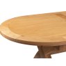 Papaya Gloucester Oak Oval 1.8m Cross Leg Dining Table