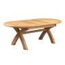 Papaya Gloucester Oak Oval 1.8m Cross Leg Dining Table