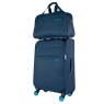 Highbury Superlite Cabin Case Navy with weekend bag on top