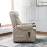 Denmark Lift & Tilt Recliner in cream brushstrokes