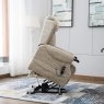 Denmark Lift & Tilt Recliner in cream brushstrokes