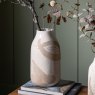 Gallery Direct Goya Vase Large Reactive White Brown Lifestyle
