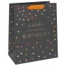 Glick Large Spotted Happy Birthday Gift Bag on a white background