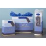 Glick Medium Blue Happy Birthday Stripe Gift Bag lifestyle with other gift bags