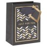 Glick Small Geometric Chevron Just For You Gift Bag on a white background
