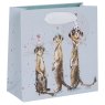 Glick Small Meerkat Gift bag on a white background