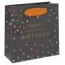 Glick Small Spotted Happy Birthday Gift Bag on a white background
