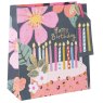 Glick Medium Birthday Candles Gift Bag on a white background