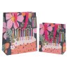 Glick Medium Birthday Candles Gift Bag on a white background next to a different size gift bag