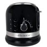 Ariete Moderna 2 Slice Black Toaster controls