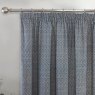 Sundour Aztec Navy Ready Made Curtains close up of curtain rail