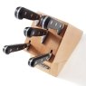 Stellar Stellar Sabatier 5 Piece Knife Block Wood