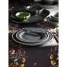 M.M Living Bobble Grey Dinner Plate layered with a side plate on a dining table