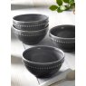 M.M Living Bobble Grey Cereal Bowl with other bowls on a dining table
