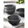 M.M Living Bobble Grey Cereal Bowl with other bowls on a dining table