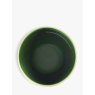 M.M Living Bobble Green Cereal Bowl birds eye view on a white background