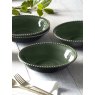 M.M Living Bobble Green Pasta Bowl on a dining table with other bowls