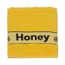 Yellow Honey Bee Tea Towel on a white background