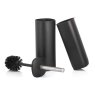 Showerdrape Capri Toilet Brush Holder Black Open