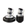 Denby Halo 16 Piece Entertaining Set Contents on White Background