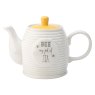 The English Tableware Company Bee Happy Teapot on a white background