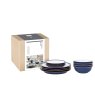 Denby Imperial Blue 12 Piece Tableware Set plate on a white background