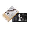 Authur Pirce Willow 32 Piece Stainless Steel Cutlery Set packaging on a white background