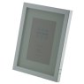 Sixtrees Glover Silver Plated Shallow Box Photo Frame side view on a white background