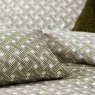 Hoem Alexa Olive Abstract Cotton Rich Duvet Cover Set close up