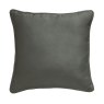 Tru Living Vintage Clocks Charcoal Cushion Cover on a white background back view