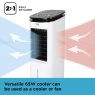 Black & Decker 7 Litre Portable 2-in-1 White Air Cooler  cool air comes from warm air