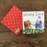 Alex Clark Growing Ideas Watering Can Mini Magnetic Notepad front and back on a wooden table